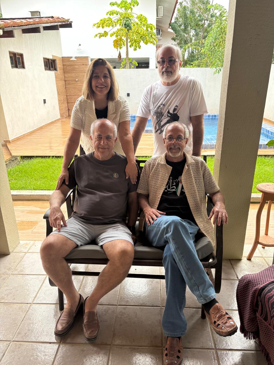 Os quatro filhos de Jayme e Elza: Olga, Jayme, Yuri e André (Acervo pessoal) Os quatro filhos de Jayme e Elza: Olga, Jayme, Yuri e André (Acervo pessoal)